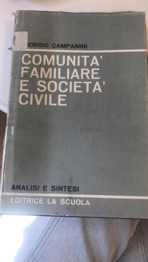 COMUNITA' FAMILIARE E SOCIETA'CIVILE